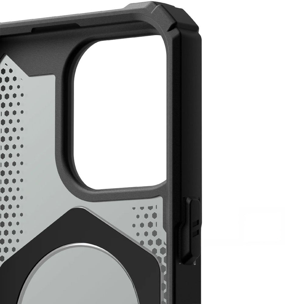 Schutzhülle für iPhone 15 Pro, Urban Armor Gear Plasma XTE Pro magnetic, kickstand, Schwarz