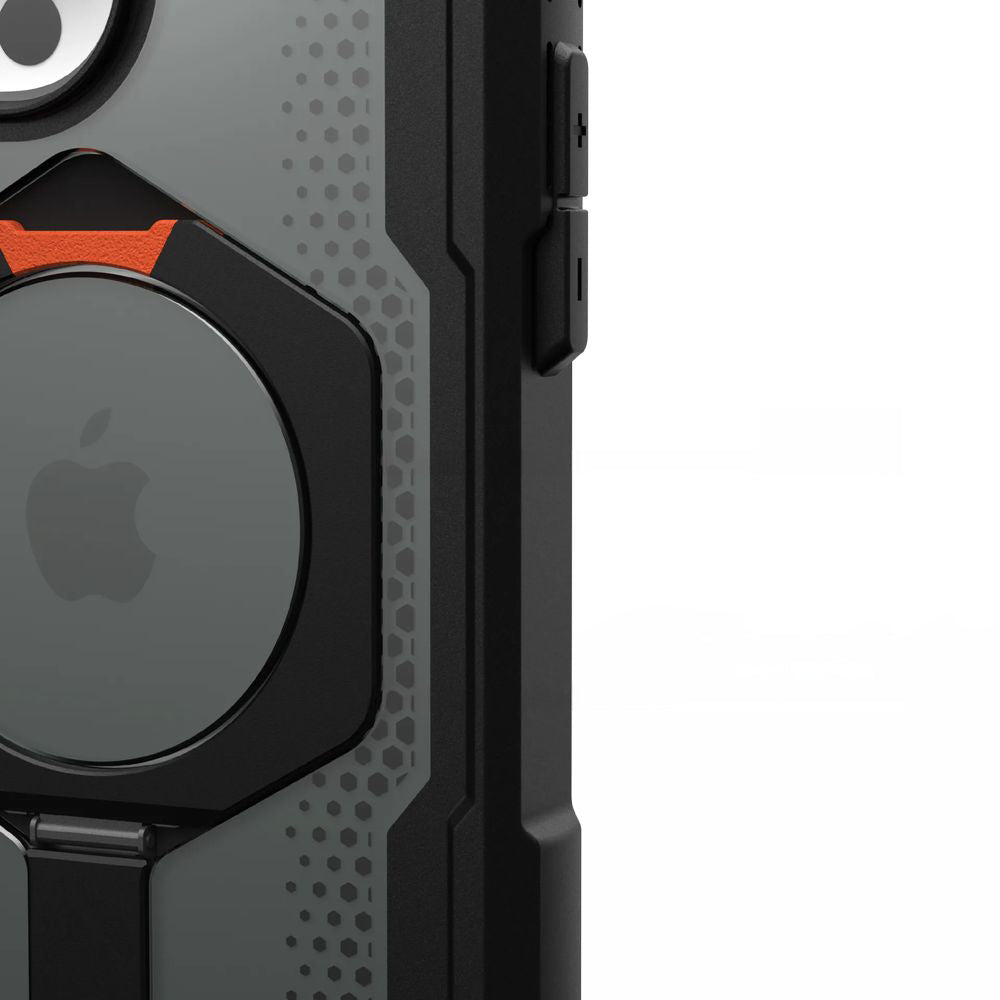 Schutzhülle für iPhone 15 Pro, Urban Armor Gear Plasma XTE Pro magnetic, kickstand, Schwarz
