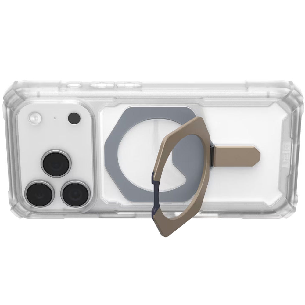 Handyhülle für iPhone 17 Pro, Urban Armor Gear Plasma XTE Mag mit MagSafe, Transparent-Titan