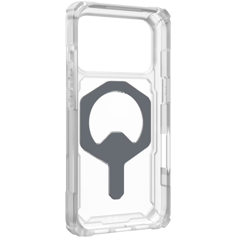 Handyhülle für iPhone 17 Pro, Urban Armor Gear Plasma XTE Mag mit MagSafe, Transparent-Titan