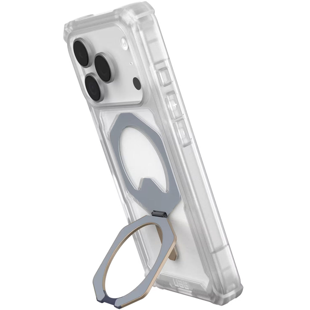 Handyhülle für iPhone 17 Pro, Urban Armor Gear Plasma XTE Mag mit MagSafe, Transparent-Titan