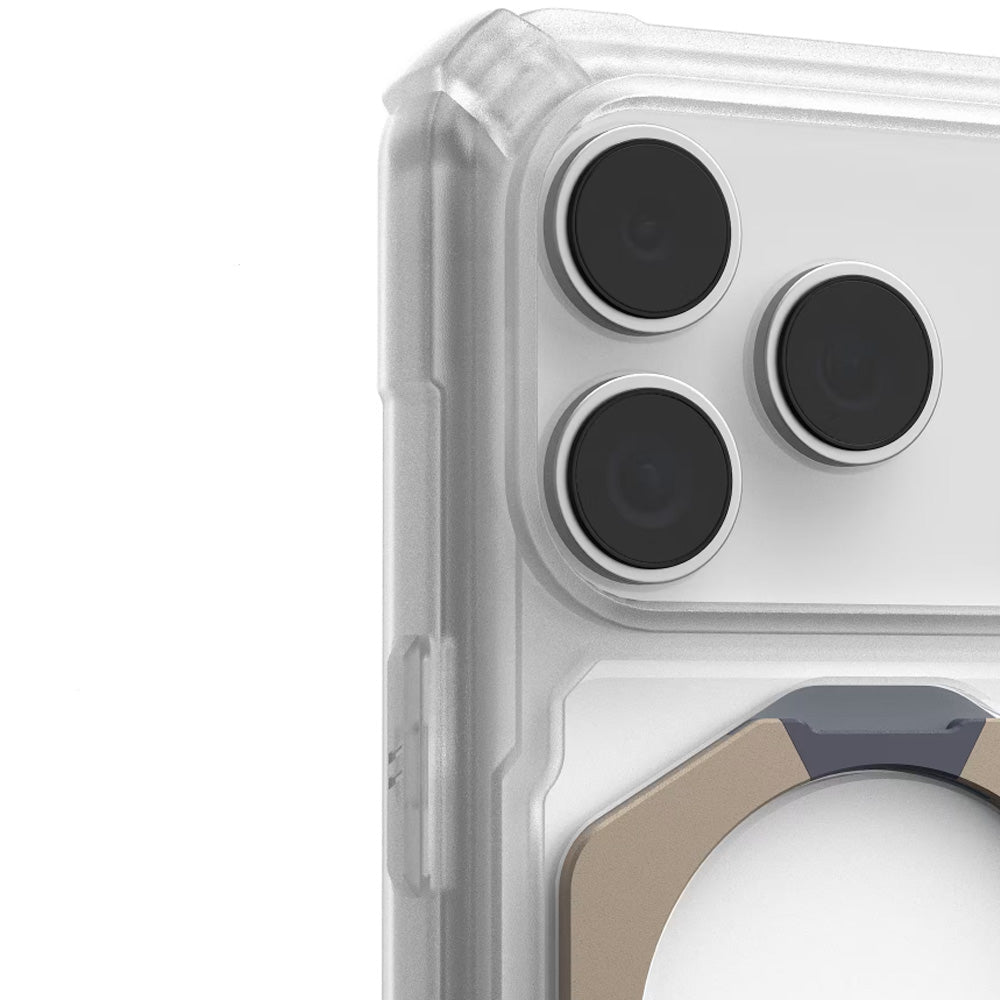 Handyhülle für iPhone 17 Pro, Urban Armor Gear Plasma XTE Mag mit MagSafe, Transparent-Titan