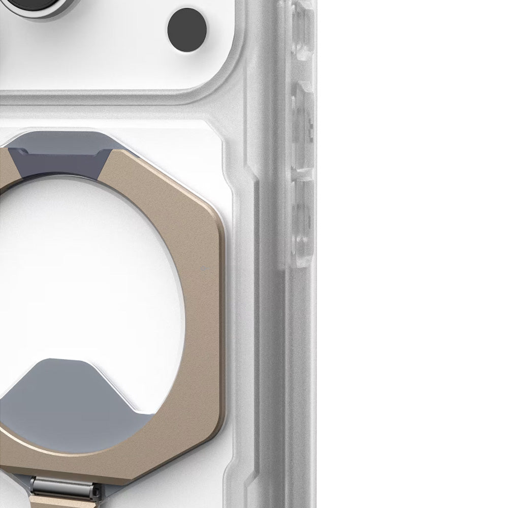 Handyhülle für iPhone 17 Pro, Urban Armor Gear Plasma XTE Mag mit MagSafe, Transparent-Titan
