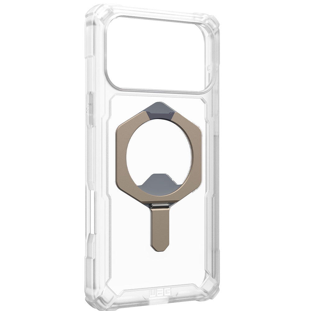 Handyhülle für iPhone 17 Pro Max, Urban Armor Gear Plasma XTE Mag mit MagSafe, Transparent-Titan