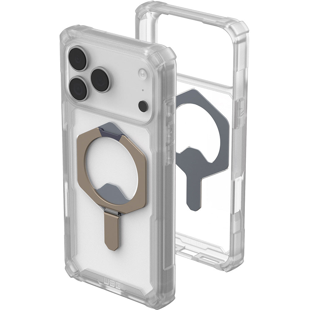 Handyhülle für iPhone 17 Pro Max, Urban Armor Gear Plasma XTE Mag mit MagSafe, Transparent-Titan