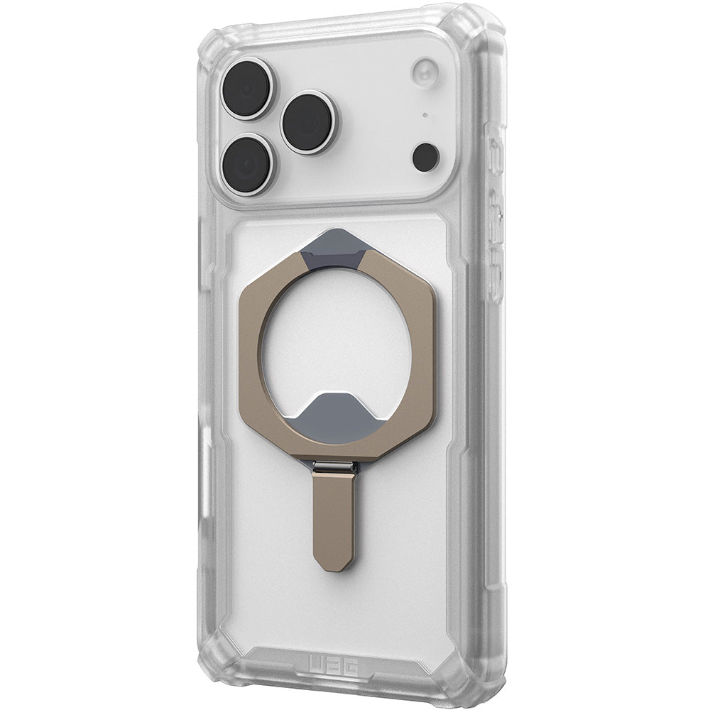 Handyhülle für iPhone 17 Pro Max, Urban Armor Gear Plasma XTE Mag mit MagSafe, Transparent-Titan