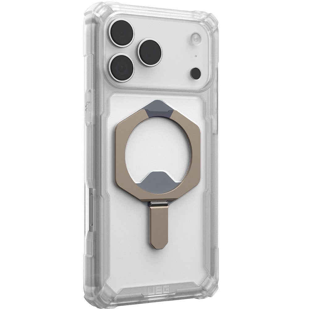 Handyhülle für iPhone 17 Pro Max, Urban Armor Gear Plasma XTE Mag mit MagSafe, Transparent-Titan
