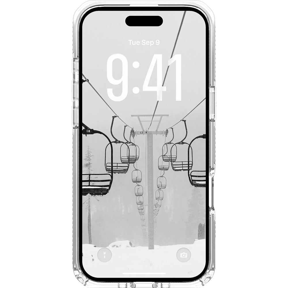 Handyhülle für iPhone Air, Urban Armor Gear Plyo Mag mit MagSafe, Transparent und Weiß