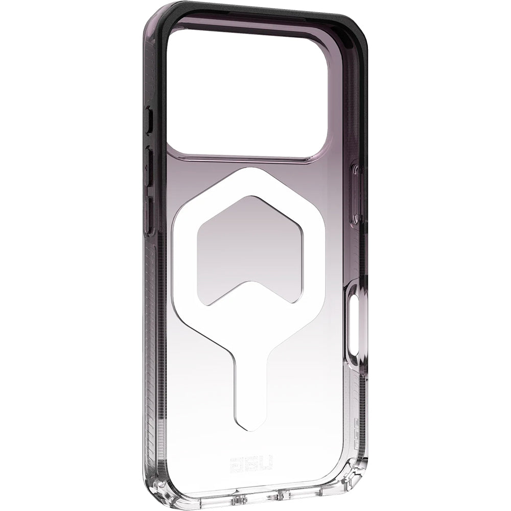 Handyhülle für iPhone 17 Pro, Urban Armor Gear Plyo Mag mit MagSafe, Durchscheinend-Schwarz