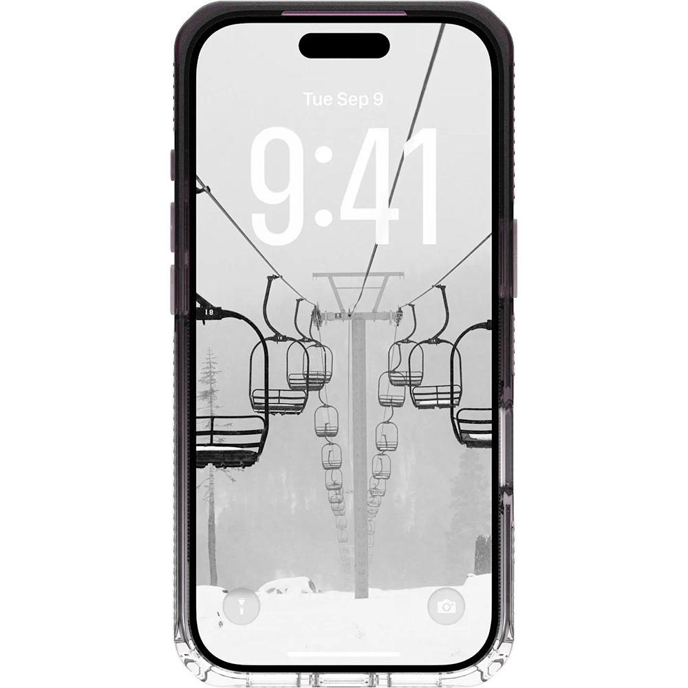 Handyhülle für iPhone 17 Pro, Urban Armor Gear Plyo Mag mit MagSafe, Durchscheinend-Schwarz