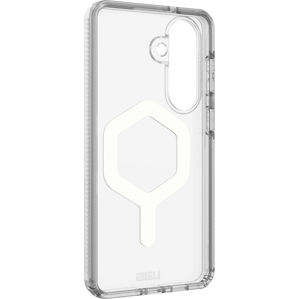 Handyhülle für Galaxy S26 Plus, Urban Armor Gear Plyo Magnet, Transparent und Grau