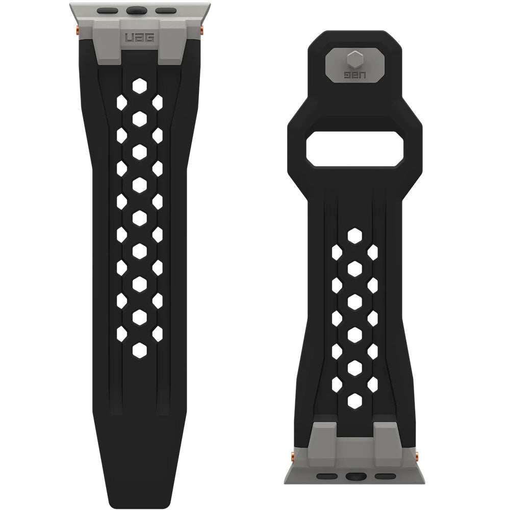 Armband für Apple Watch 49/46/45/44 mm, UAG Monarch Strap, Schwarz