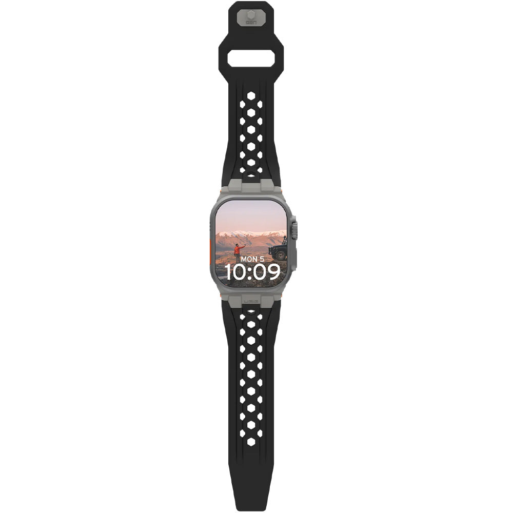 Armband für Apple Watch 49/46/45/44 mm, UAG Monarch Strap, Schwarz