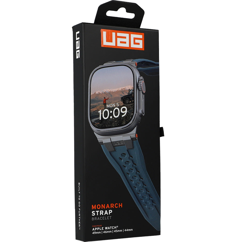Armband für Apple Watch 49/46/45/44 mm, UAG Monarch Strap, Blau