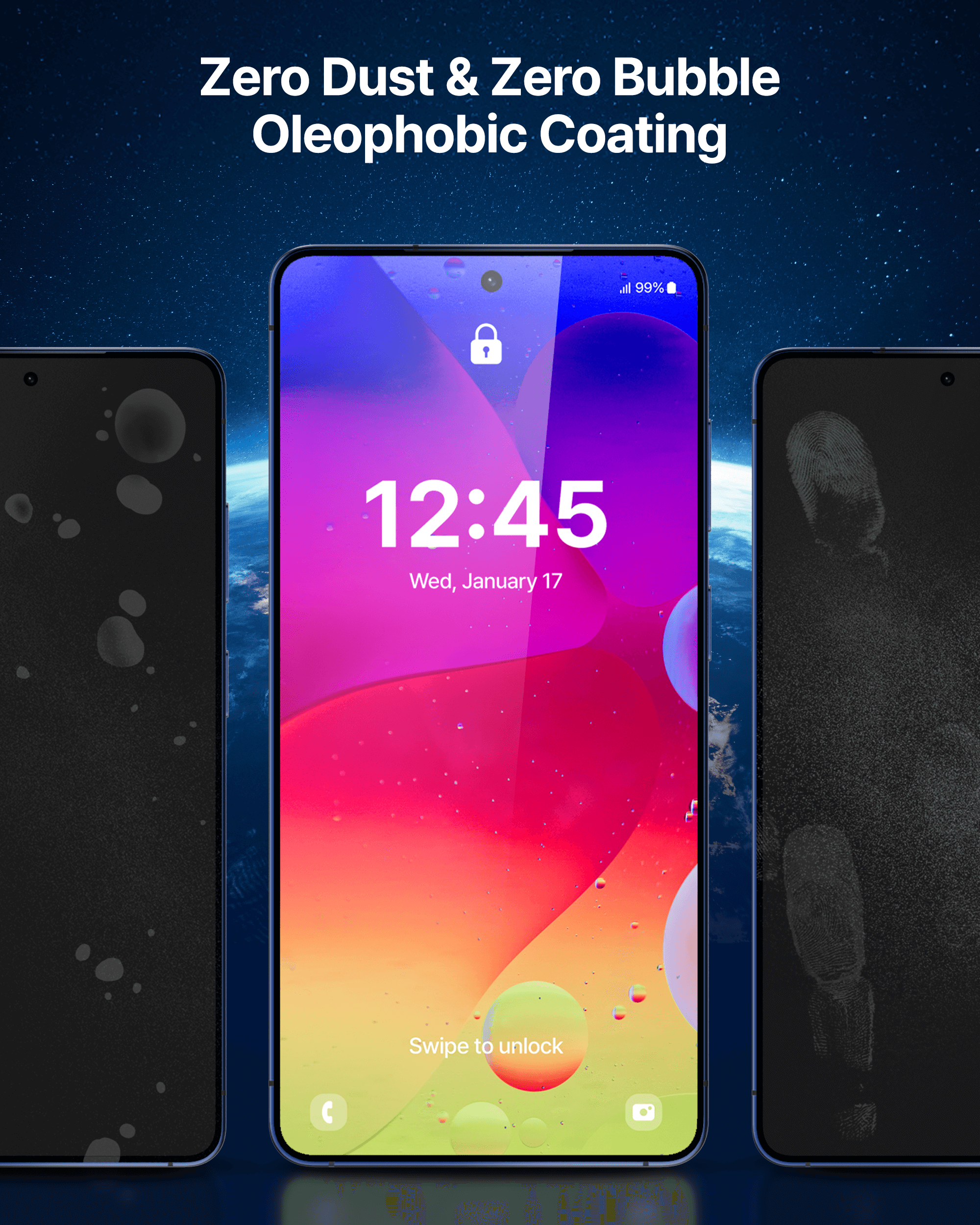 Antireflex-Schutzglas für Galaxy S26+, Whitestone Dome Glass AR, 2 Stück (6/6)