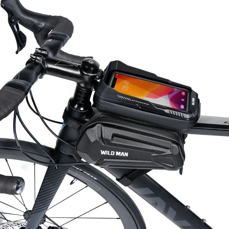 Fahrradhalterung, Rahmentasche Wildman XT6, Schwarz