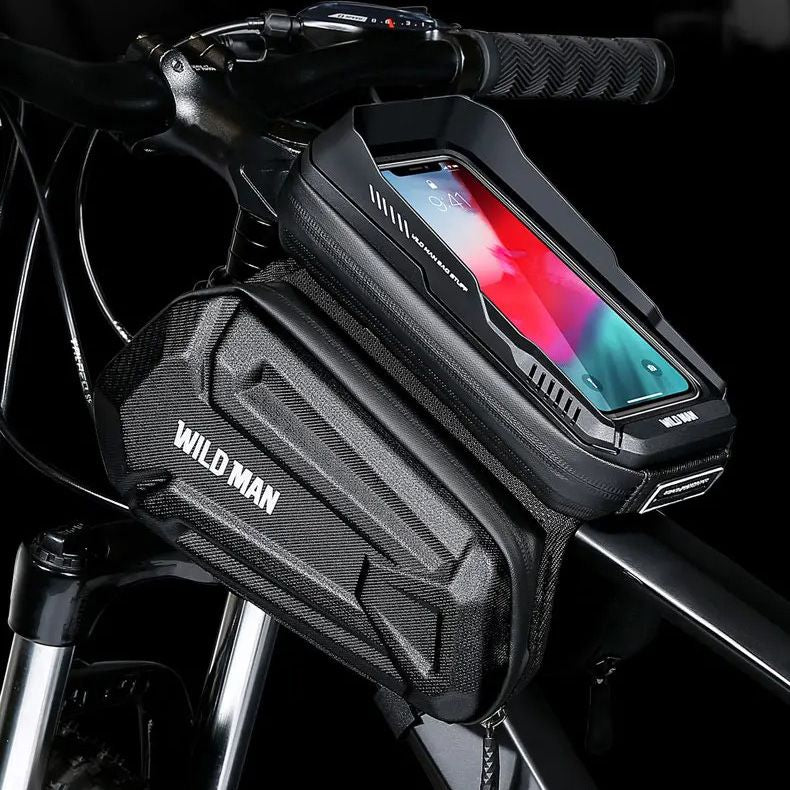 Fahrradhalterung, Rahmentasche Wildman XT6, Schwarz