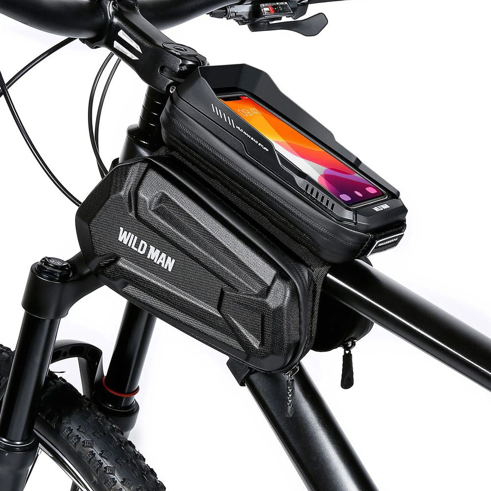Fahrradhalterung, Rahmentasche Wildman XT6, Schwarz