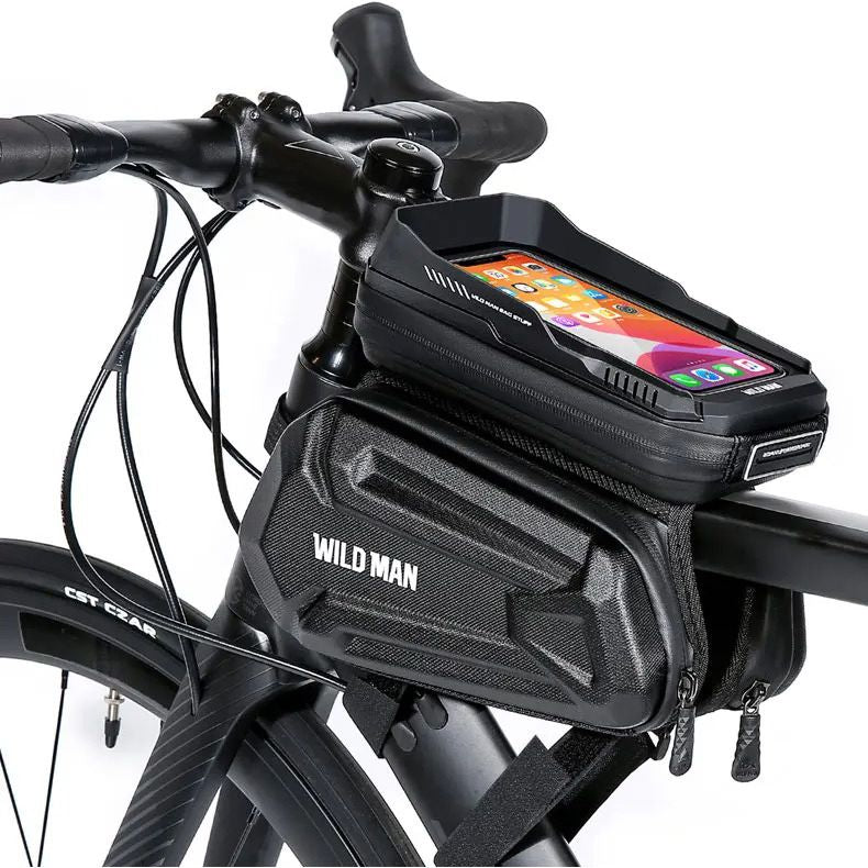 Fahrradhalterung, Rahmentasche Wildman XT6, Schwarz