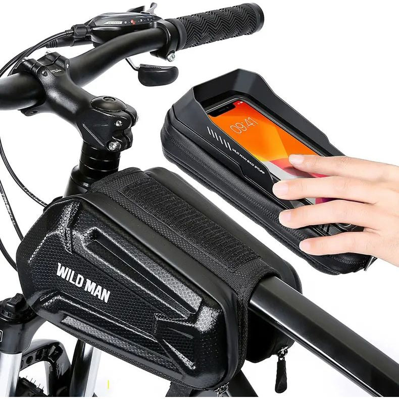 Fahrradhalterung, Rahmentasche Wildman XT6, Schwarz
