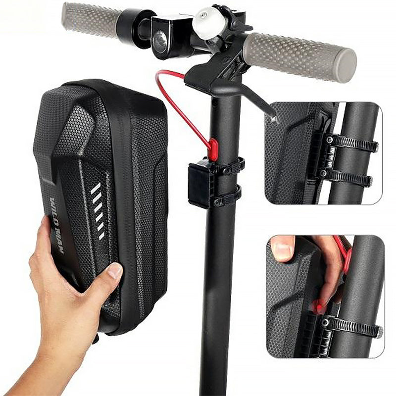Lenker-/Gepäckträgertasche für Elektroroller, Wildman ES8X Max 4L, Schwarz