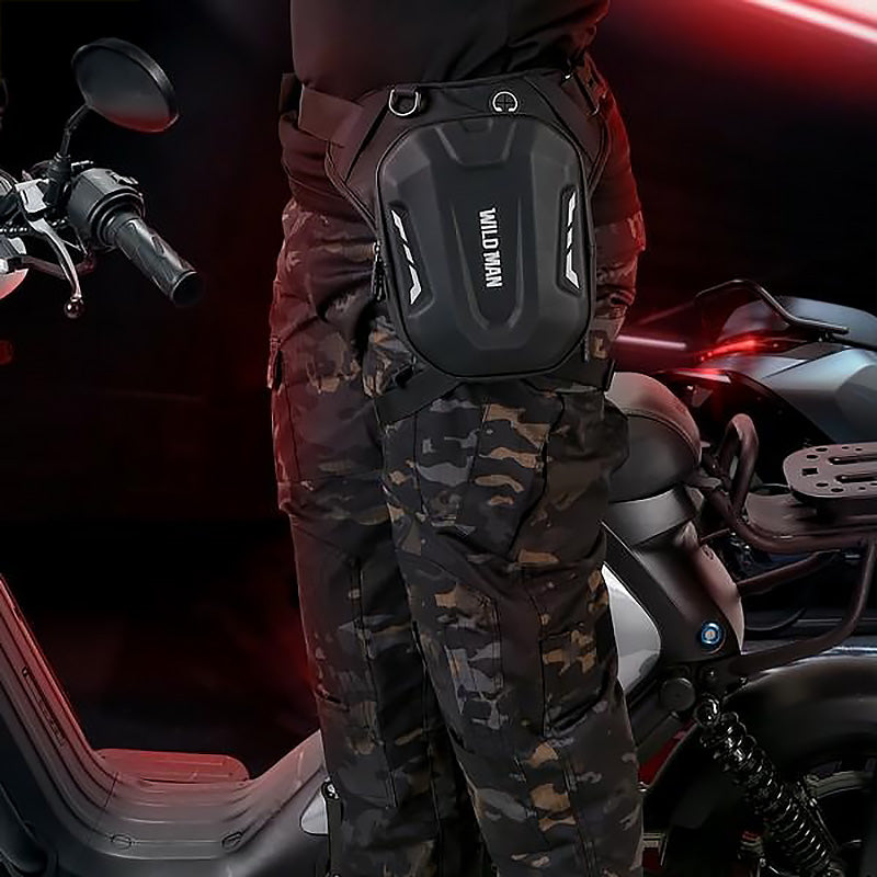 Motorrad- und Fahrradtasche WILDMAN L1 3L, Schwarz