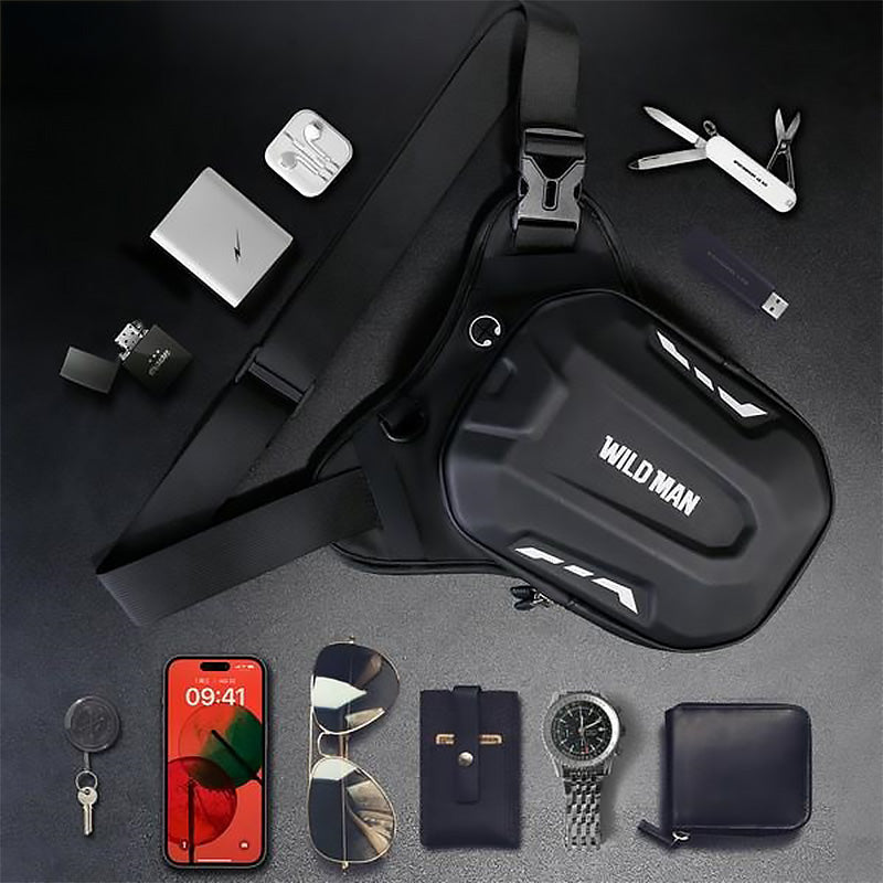 Motorrad- und Fahrradtasche WILDMAN L1 3L, Schwarz