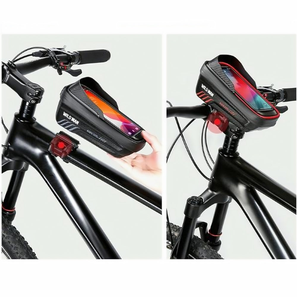 Fahrradhalterung, Rahmentasche Wildman M E12X, Schwarz