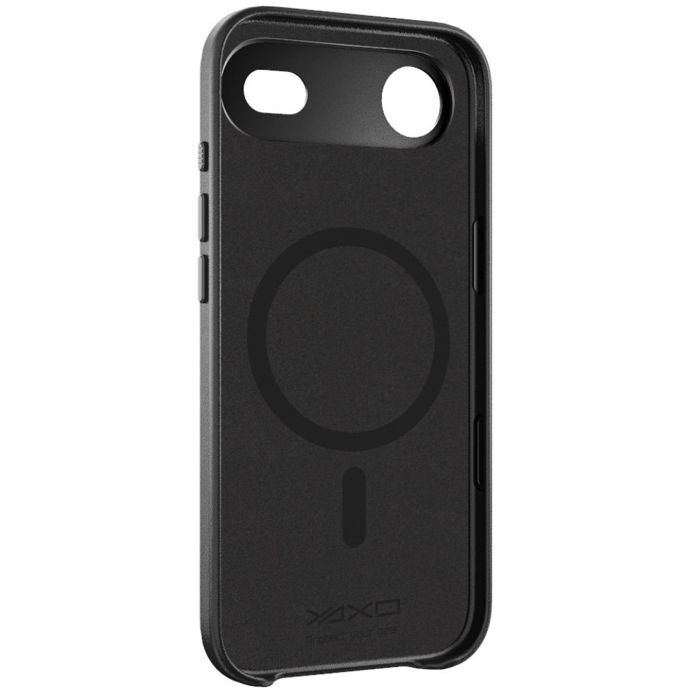 Handyhülle YAXO Leather Gear Slim Case MagSafe für iPhone Air, schwarz (8/8)