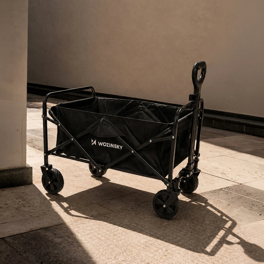 Strand- Reise- und Gartenwagen Wozinsky WZP-80 mit Sicherheitsnetz, bis 80 kg, Schwarz