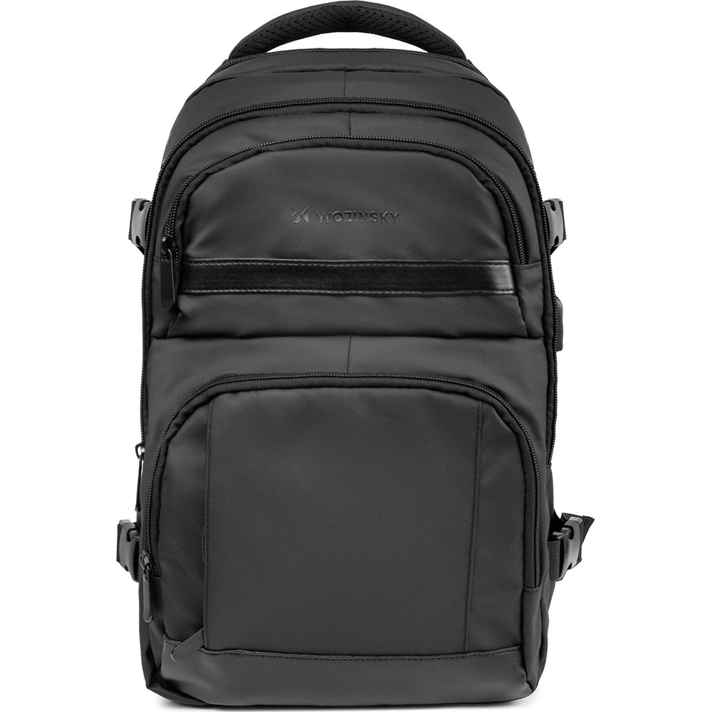 Reiserucksack mit Platz für einen Laptop, 20l, 40x20x25 cm, Wozinsky WPW-20L, Schwarz