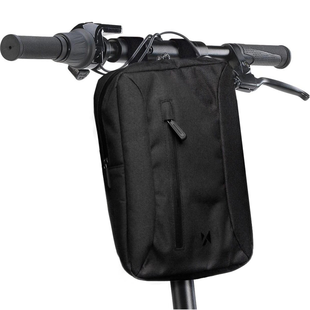 Wozinsky WSB6GR Sporttasche für den Lenker von Rollern/Fahrrädern mit Schultergurt, 5 l, Schwarz