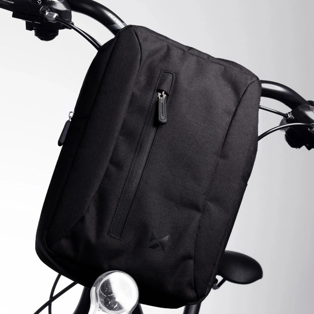 Wozinsky WSB6GR Sporttasche für den Lenker von Rollern/Fahrrädern mit Schultergurt, 5 l, Schwarz