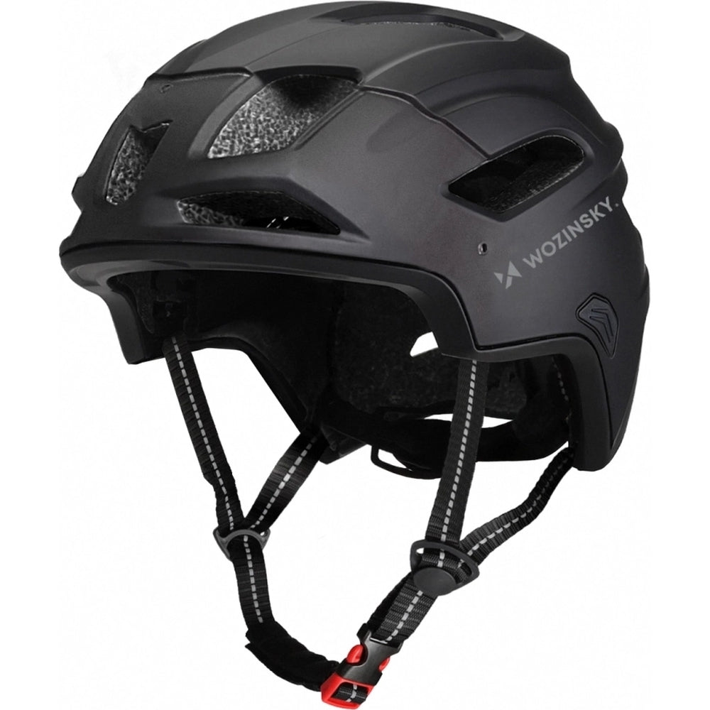 Fahrradhelm 57-62 cm mit abnehmbarem Visier, Wozinsky HT-009, Schwarz