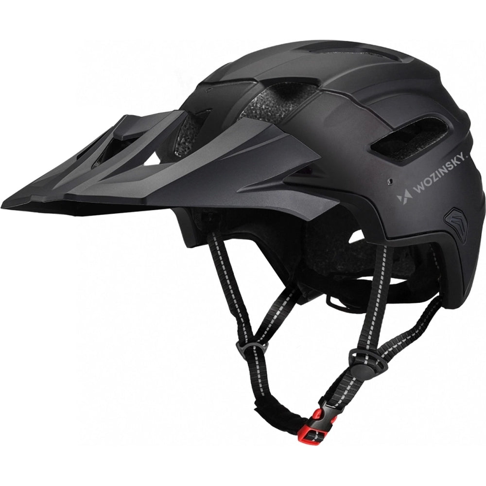 Fahrradhelm 57-62 cm mit abnehmbarem Visier, Wozinsky HT-009, Schwarz