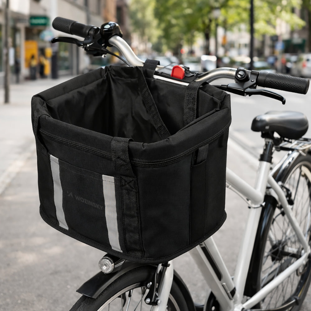 Fahrradkorb aus Stoff Wozinsky WKR-MK, Schwarz