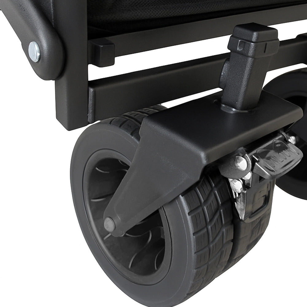 Strand-, Reise- und Gartenwagen Wozinsky WZP-100 mit Sicherheitsnetz, bis 100 kg, Schwarz