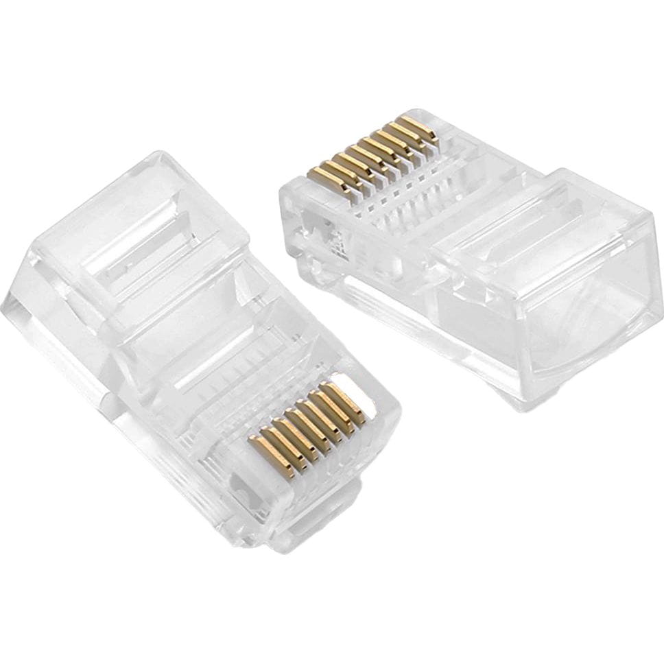 Stecker RJ45, Cat 5 / 5e, Ugreen, 100 Stück, Transparent