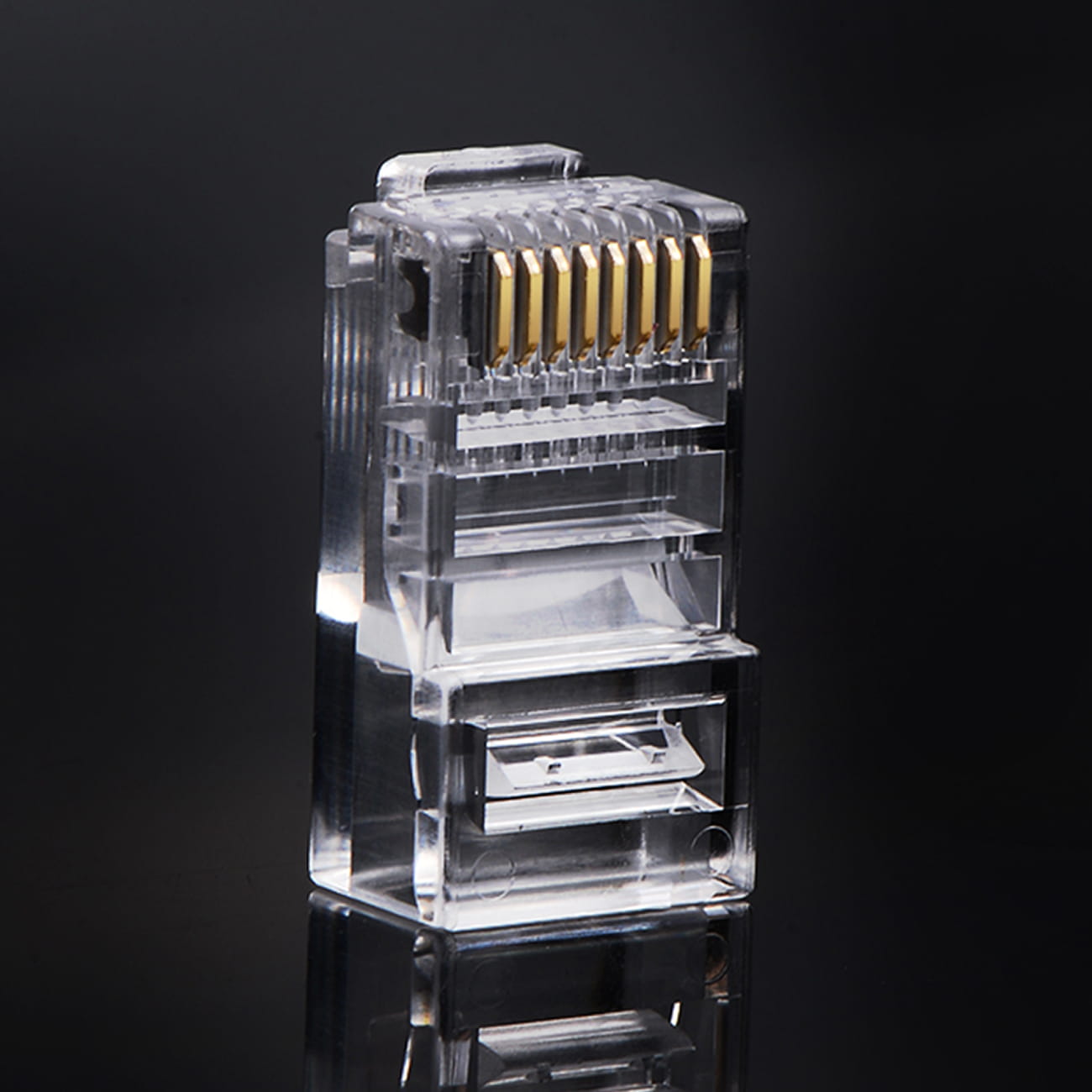 Stecker RJ45, Cat 5 / 5e, Ugreen, 100 Stück, Transparent