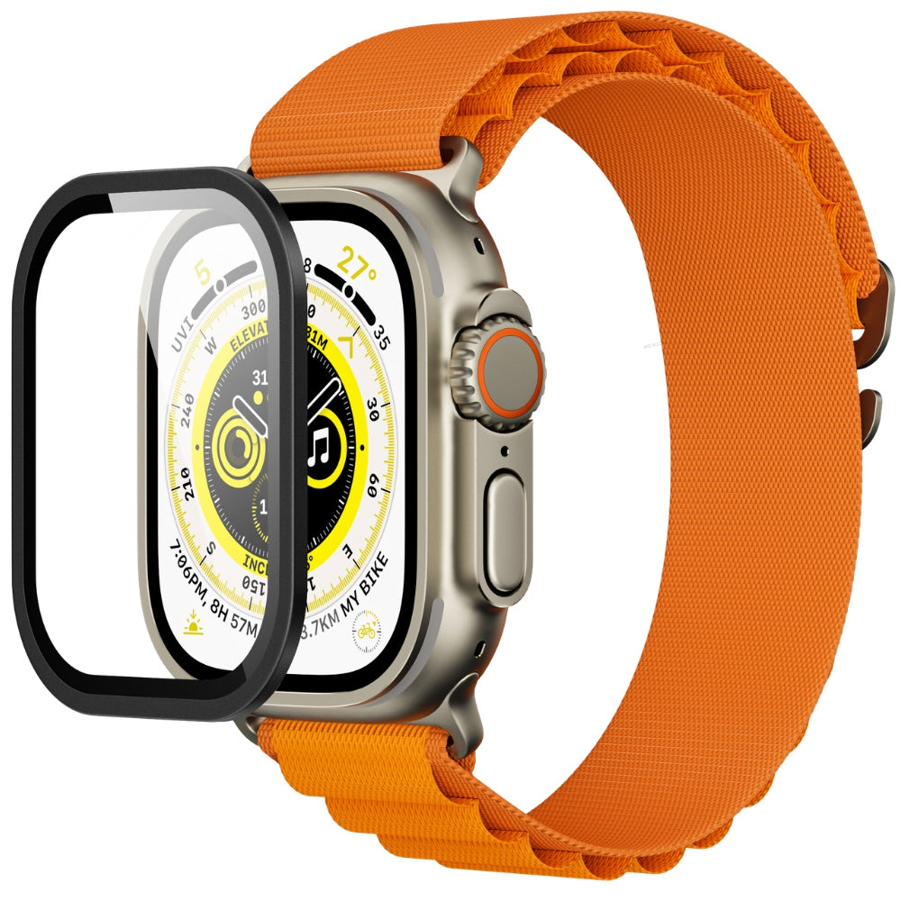Displayschutzglas YAXO AR Superhard Armor Glass für Apple Watch Ultra 1/2/3, mit schwarzem Rahmen (5/6)