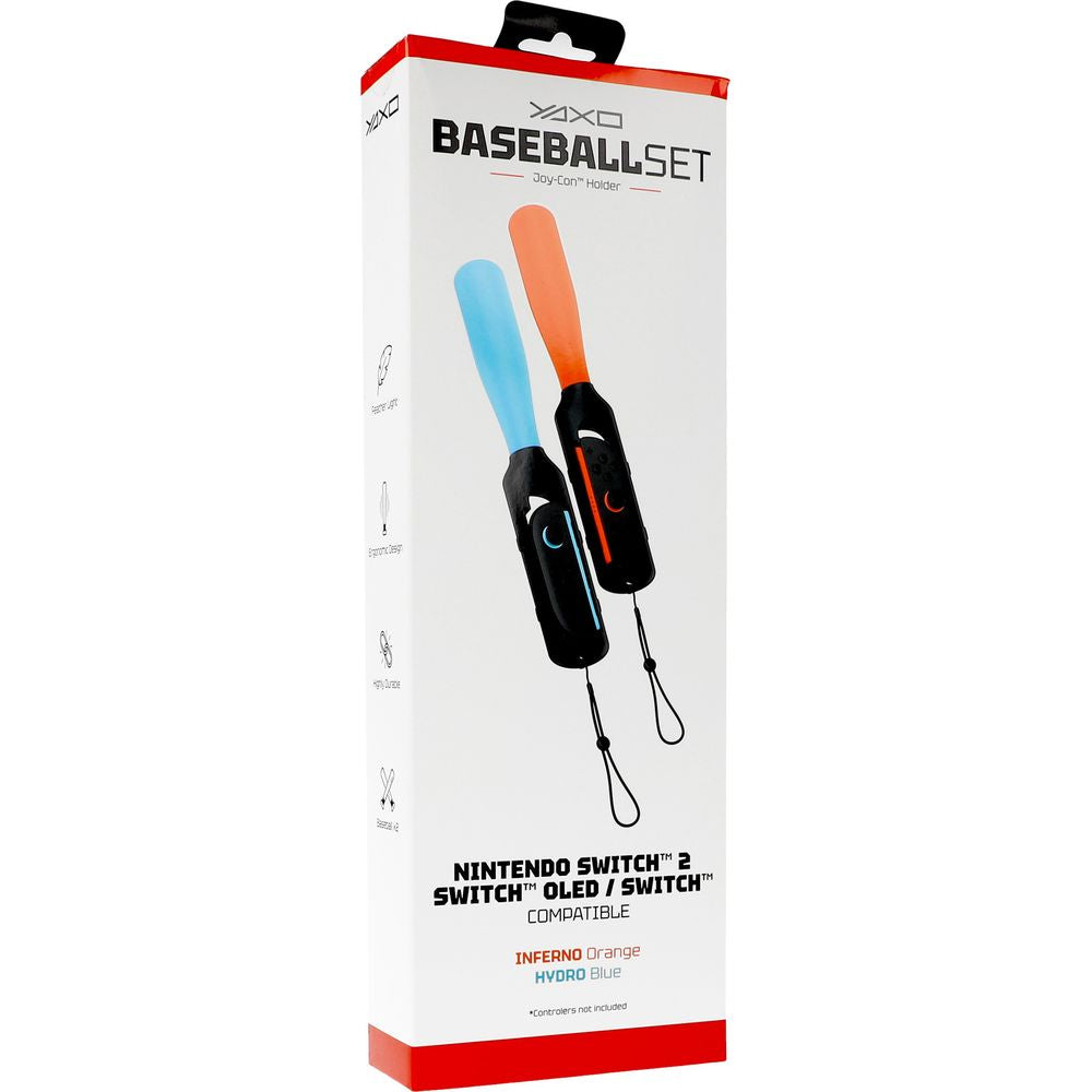 Halterung / Kappen für Joy-Cons für Nintendo Switch 2 / OLED / 1, YAXO Baseball Set, 2 Stück, Orange / Blau