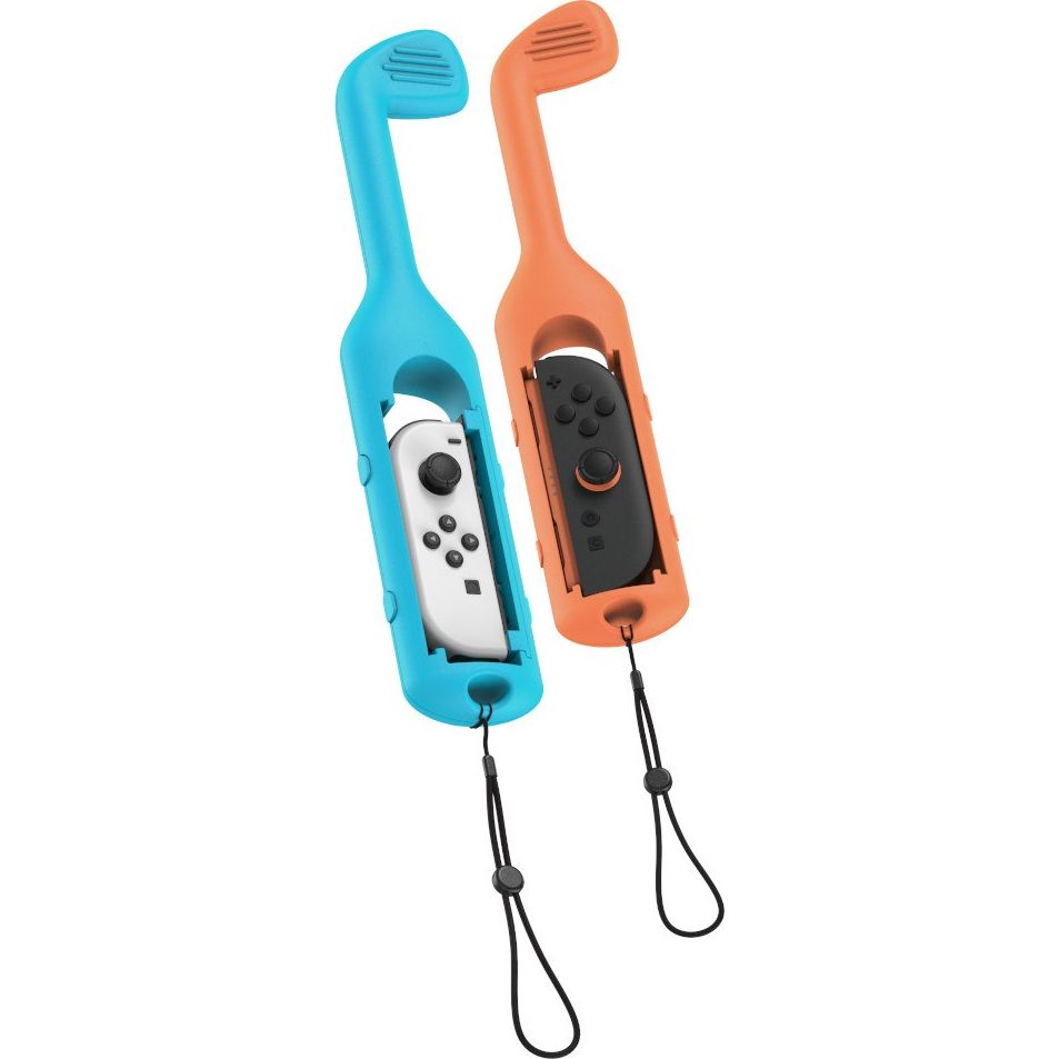 Halterung / Kappen für Joy-Cons für Nintendo Switch 2 / OLED / 1, YAXO Golf Set, 2 Stück, Orange / Blau