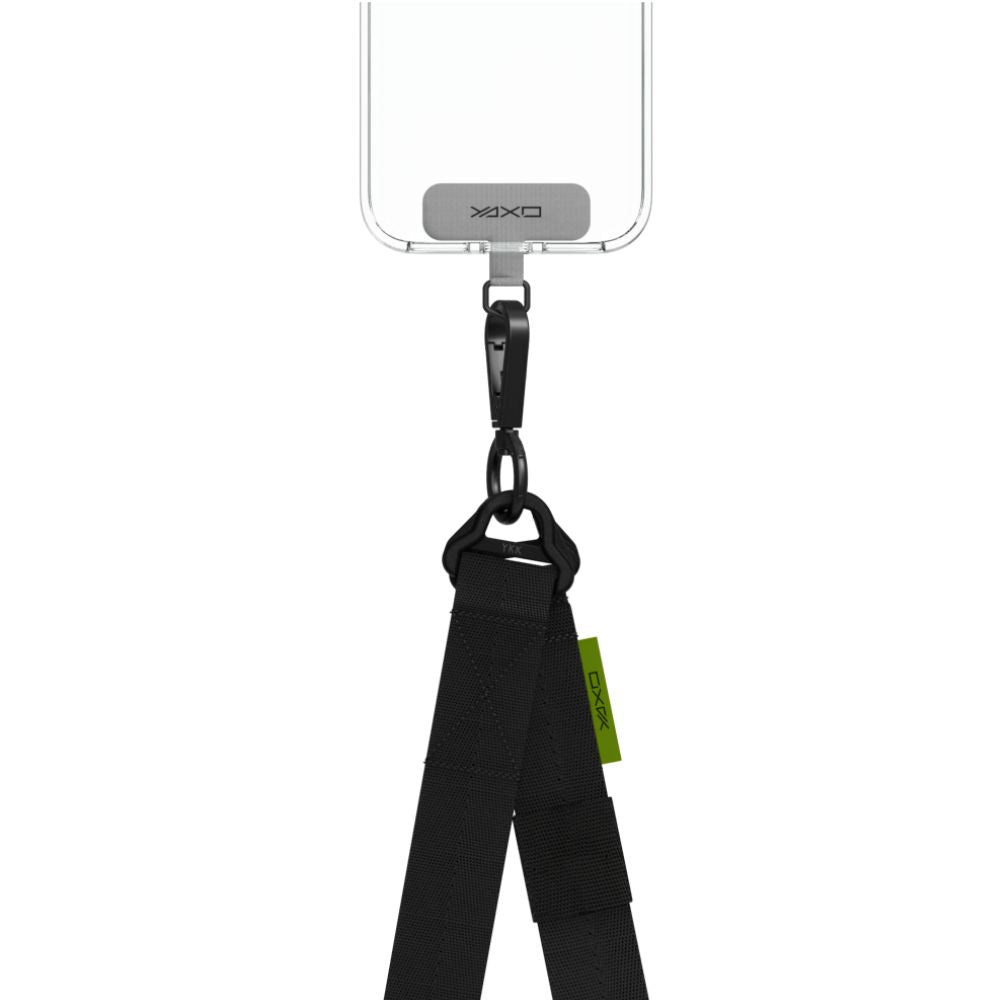 Universelles Multifunktions-Handystrap, YAXO Crossbody Sport Lanyard, Schwarz