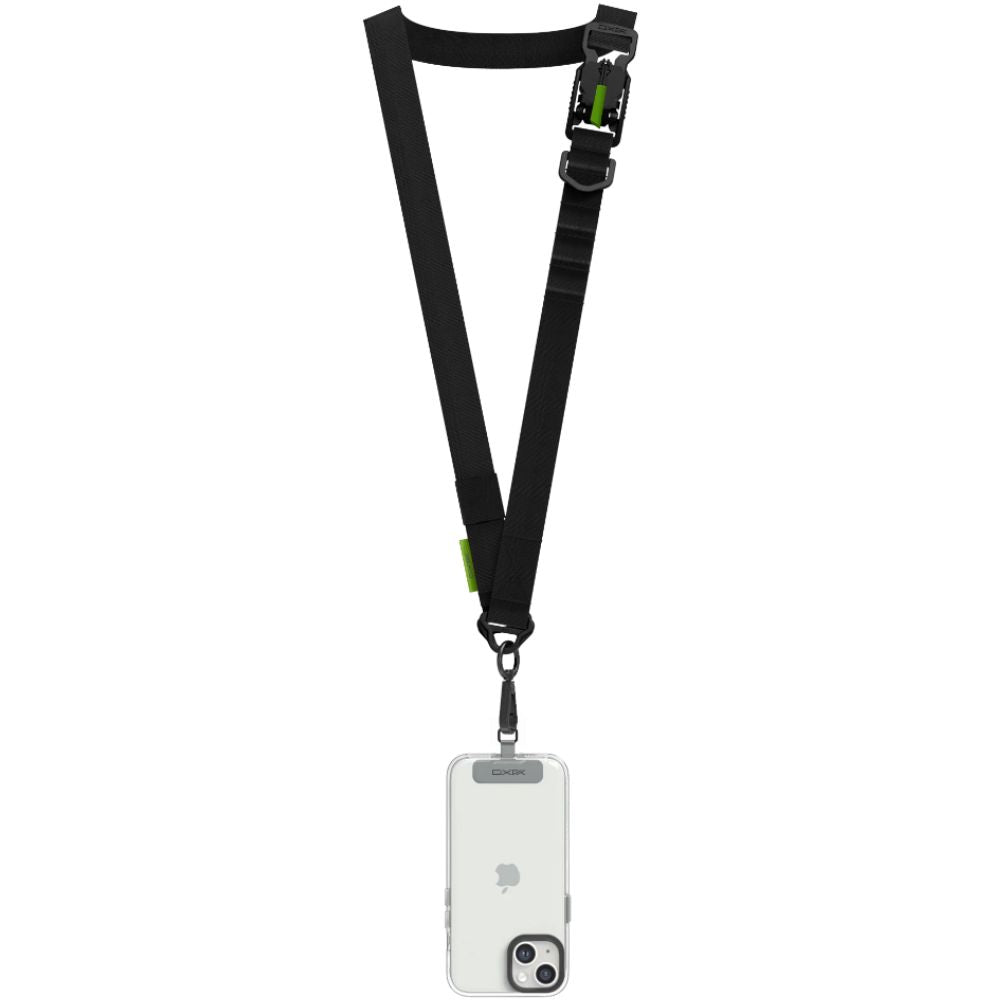 Universelles Multifunktions-Handystrap, YAXO Crossbody Sport Lanyard, Schwarz