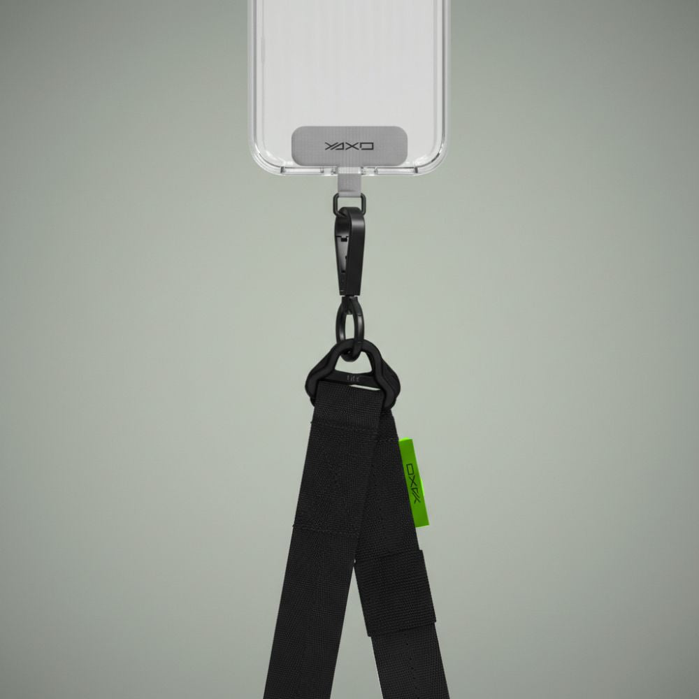 Universelles Multifunktions-Handystrap, YAXO Crossbody Sport Lanyard, Schwarz