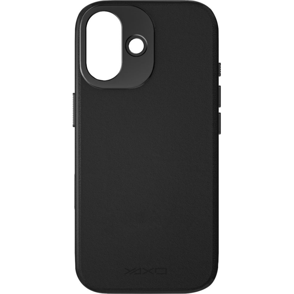 Handyhülle YAXO Leather Gear Slim Case MagSafe für iPhone 17, schwarz (13/14)