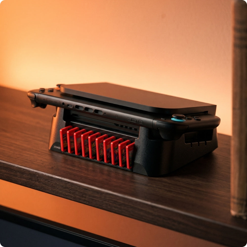 Horizontaler Standfuß YAXO Mikmak für Nintendo Switch / Switch 2, Schwarz (3/9)