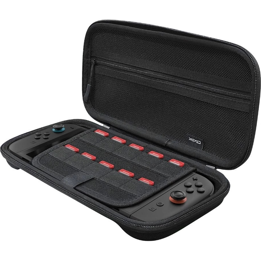 Schutzhülle für Nintendo Switch 2, Yaxo Carry Case, Schwarz