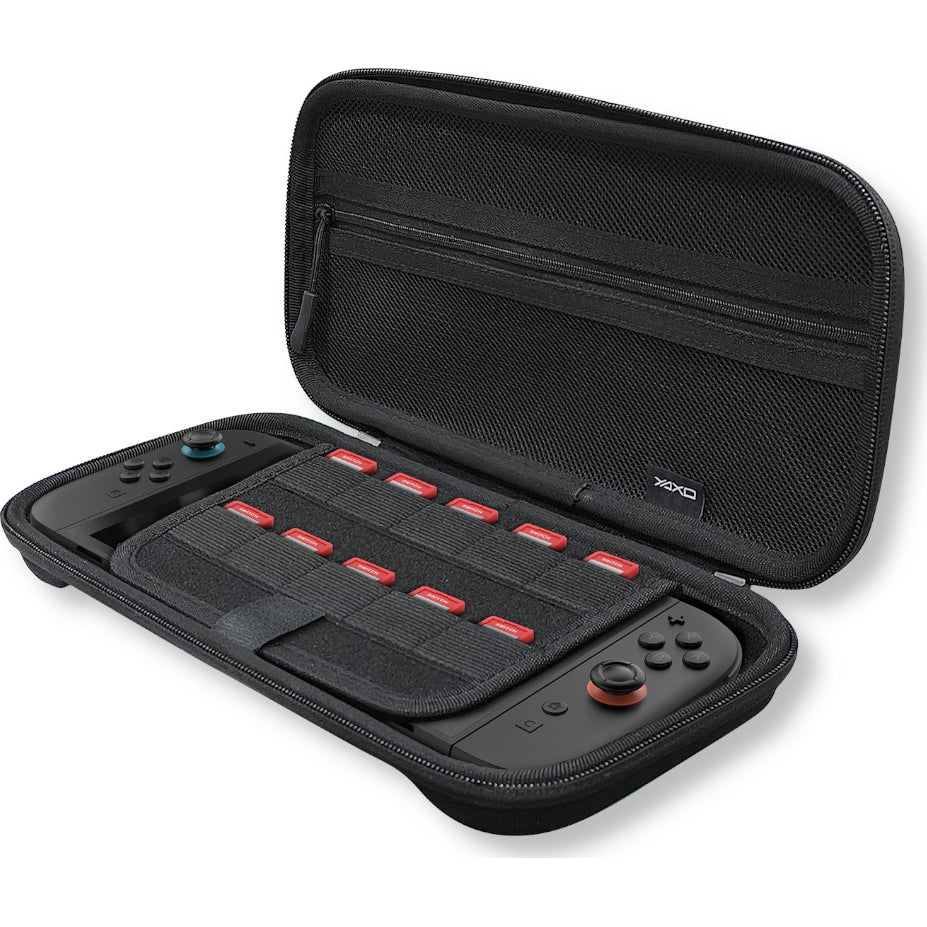 Schutzhülle für Nintendo Switch 2, Yaxo Carry Case, Schwarz