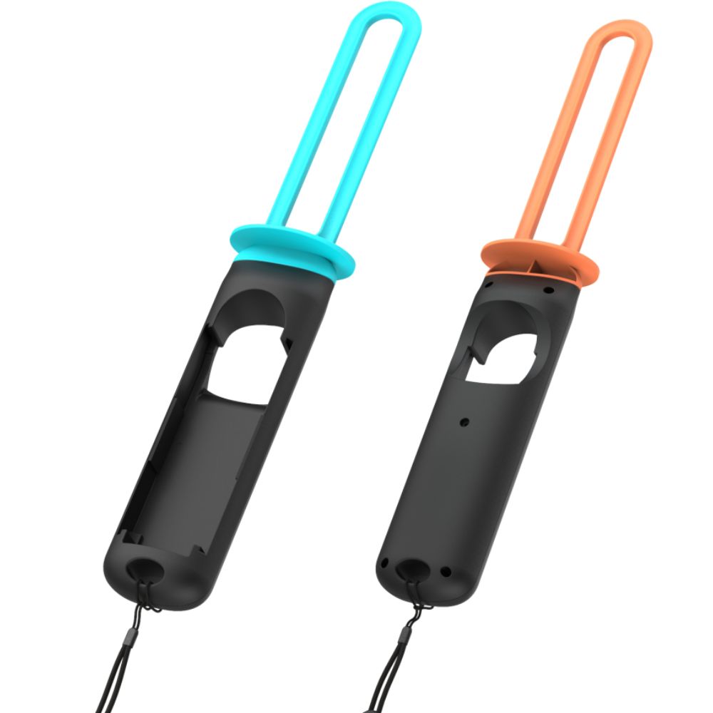Griff/Aufsätze für Joy-Con Nintendo Switch/Nintendo Switch 2, YAXO Sword Set, Orange/Blau